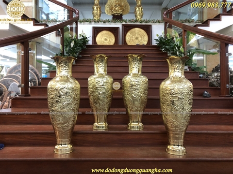 LỌ LỘC BÌNH 1M2 ĐỒNG CATTUT ĐẠN PHÁO