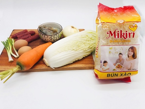 Biến tấu món ăn mới lạ với bún gạo xào Mikiri Bun-kho-xao