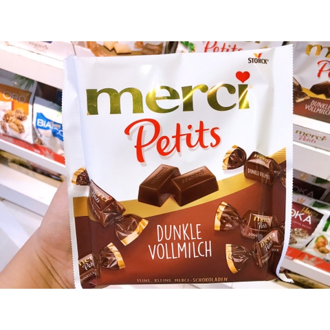 Kẹo SCL Storck merci Petits - Dunkle Vollmilch 125g