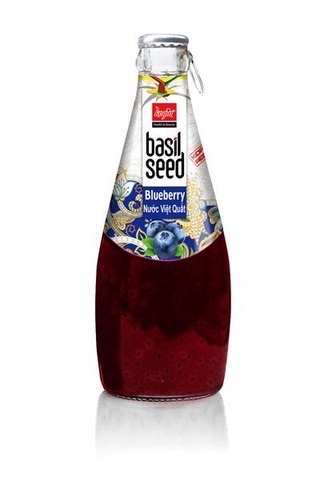 Nước Việt Quất hạt é Basil Seed