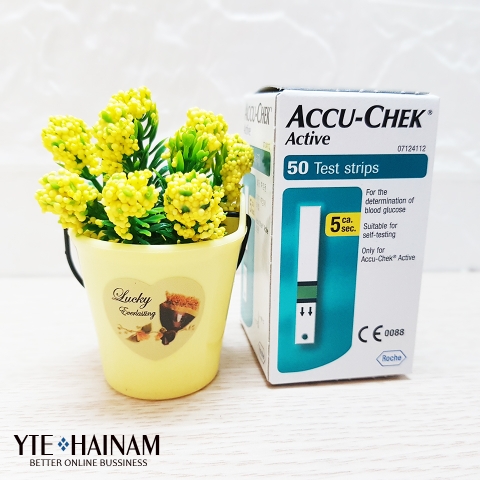 Que thử đường huyết Accu-Chek Active ( Hộp 50 que )