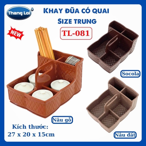 Khay đũa có quai trung 081
