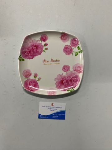 đĩa vuông hoa 1292