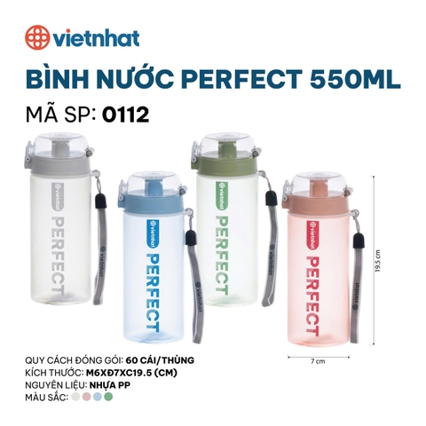 BÌNH NƯỚC PERFECT 550ML 0112