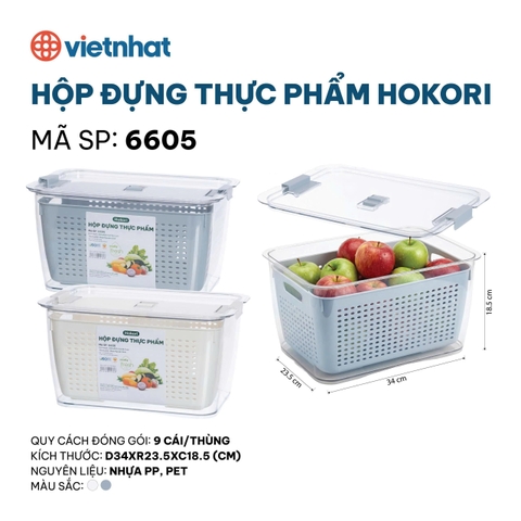 HỘP THỰC PHẨM HOKORI 6605