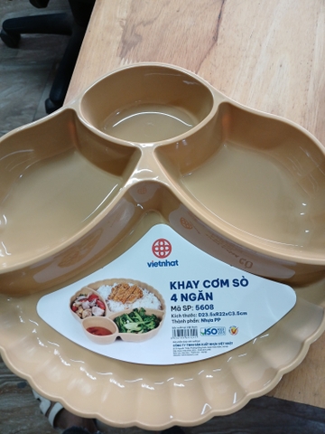 KHAY CƠM SÒ 4 NGĂN 5608