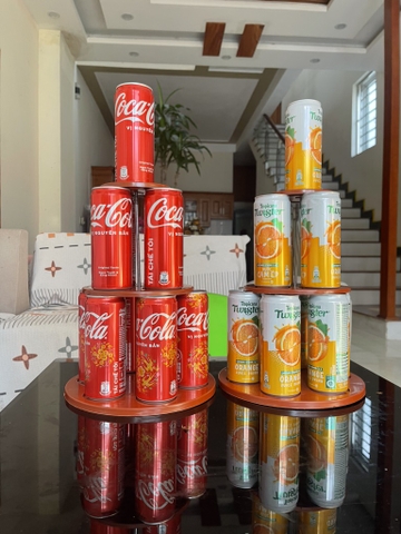 Tháp nước 3 tầng nhựa giả gỗ( k nhận trả lại)