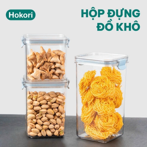 HỘP ĐỰNG ĐỒ KHÔ 1000ML HOKORI 6591