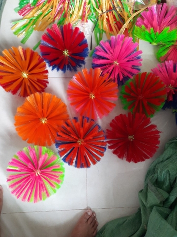 đầu bông mạng nhện to đỏ