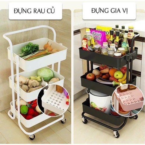 kệ xe đẩy spa 3 tầng hàng to đẹp