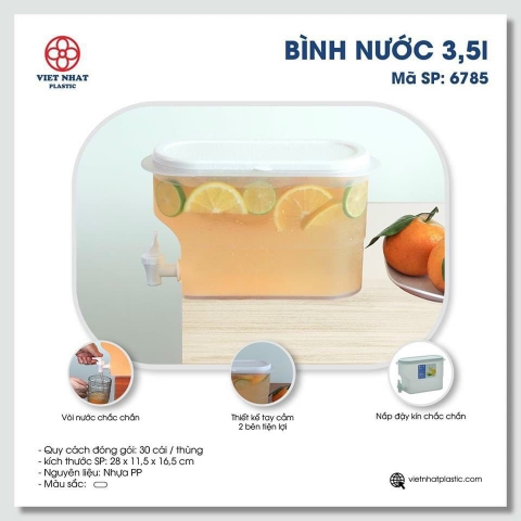 BÌNH NƯỚC 3.5L 6785