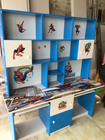 Bàn kệ đôi 1m4 mặt ECO 3D R140 X C169 X M50 CM