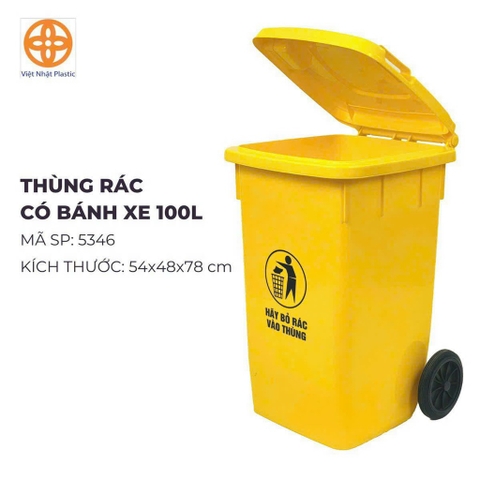 THÙNG RÁC CÓ BÁNH XE 100L 5346