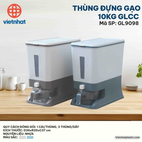 thùng đựng gạo 10kg GLCC 9098
