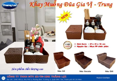 khay muỗng đũa gia vị trung 071