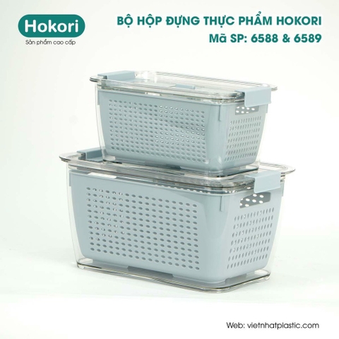 BỘ HỘP ĐỰNG THỰC PHẨM HOKORI 6588+6589