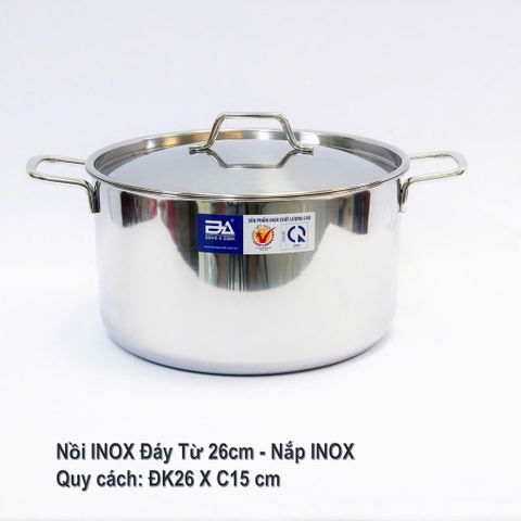 xoong 26 inox đông á