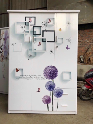 tủ 3 buồng 125 x 185 x 45 3D