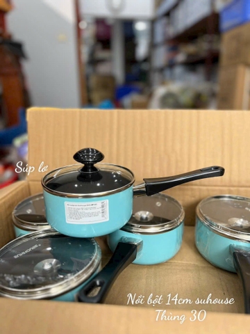 xoong bột SH xanh 14 cm