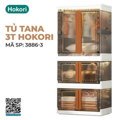 TỦ TANA 3T HOKORI 3886-3