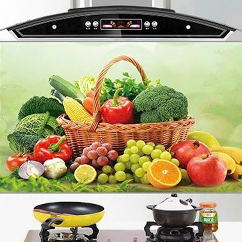 giấy dán tường bếp ga to