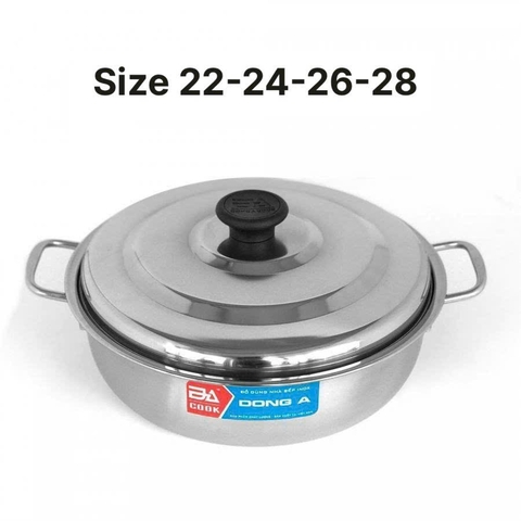 nồi hấp 27cm nắp inox