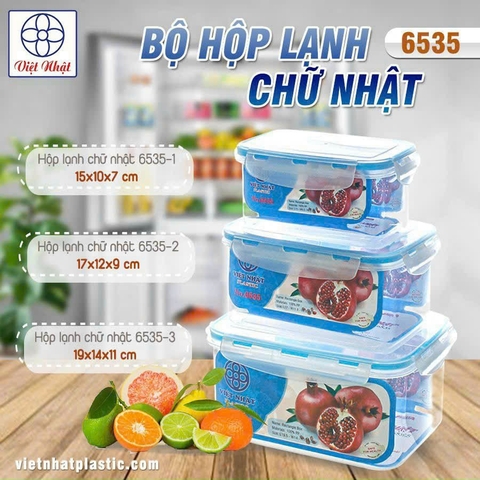 BỘ HỘP LẠNH CHỮ NHẬT 6535