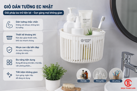 GIỎ DÁN TƯỜNG SỌC NHẬT 3246