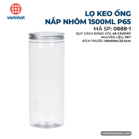 LOJ KEO ỐNG NẮP NHÔM 1500ML P65-0888-1