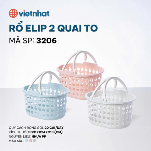 RỔ ELIP 2 QUAI TO 3206