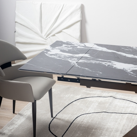 Bàn ăn thông minh Shemesh chân vàng