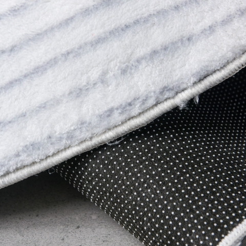 Thảm trải sàn Hayden Ghi tròn lông mềm