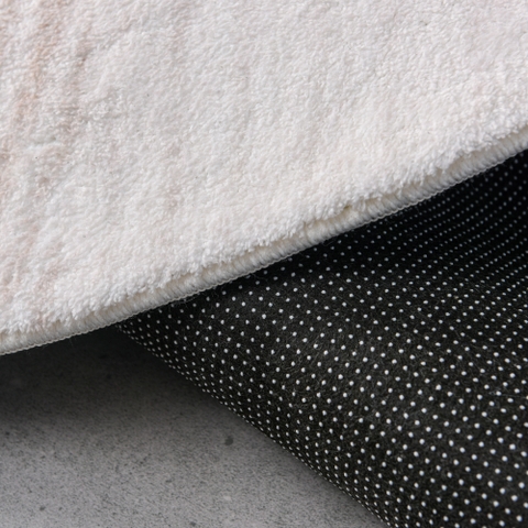 Thảm trải sàn Hayden Nâu tròn lông mềm