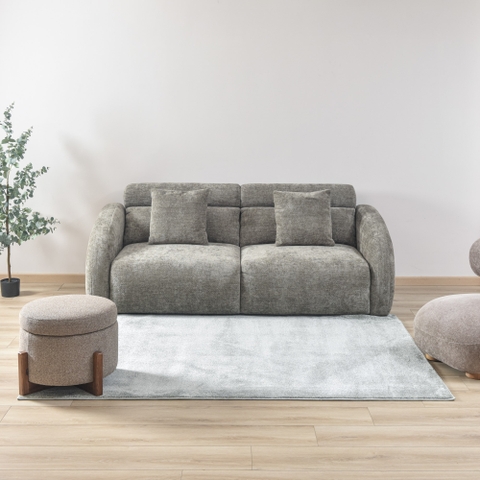 Thảm trải sàn Aarhus xanh lá dệt trượt nước khổ tùy chọn