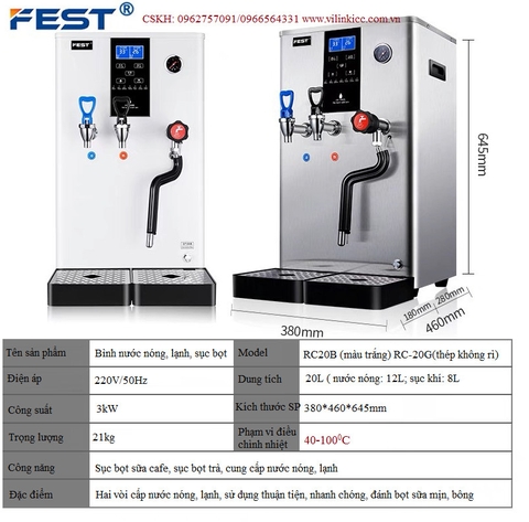 BÌNH NƯỚC NÓNG LANH 3 CHỨC NĂNG