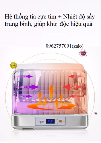 Máy sấy khử trùng bát đũa Hanze 62H