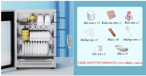 TỦ KHỬ KHUẨN TIA UV DEMASHI 60L