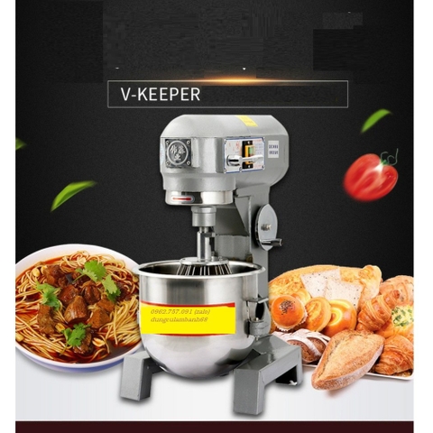 Máy nhào bột đánh trứng công nghiệp Vkeeper 30L