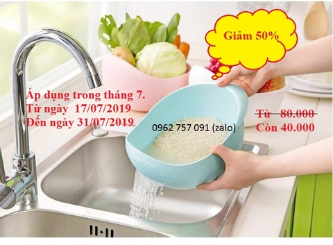 RỔ VO GẠO, ĐẬU, RỬA TRÁI CÂY TIỆN DỤNG