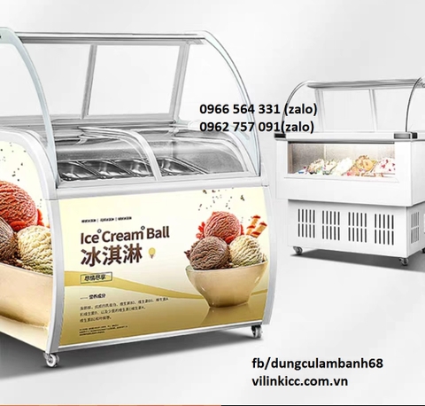 Tủ chưng bày kem (10 hộp 8 thùng)