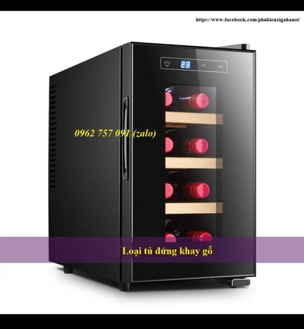 Tủ bảo quản Rượu VN-8T loại tủ đứng gỗ Tuyết Tùng