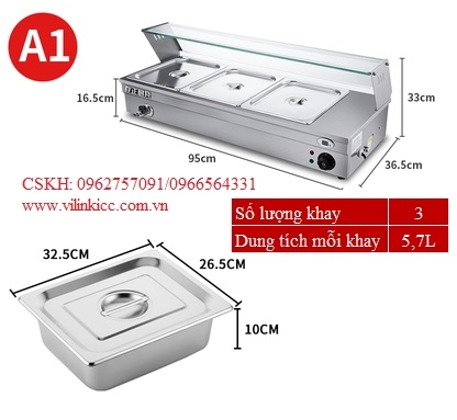 THIẾT BỊ GIỮ NÓNG THỨC ĂN SKU-BM-A1-3K5.7L-A1