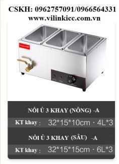 NỒI Ủ TRÂN CHÂU CHUYÊN DỤNG 3 NGĂN (SÂU)-A-SKU-3S-SH-2/3V(A)