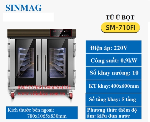 TỦ Ủ BỘT SINMAG   10 KHAY