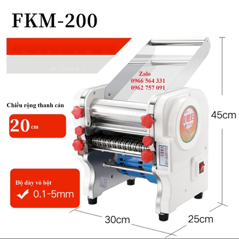 Máy cán bột FKM200