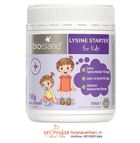 Bột tăng chiều cao cho bé Bio Island Lysine Stage1 150g - Úc