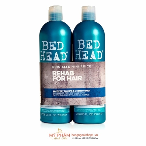 Cặp dầu gội xả phục hồi tóc Tigi bed head 750ml (Mỹ) dành cho tóc dầu
