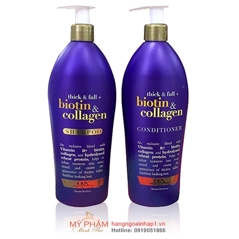 Dầu gội + Biotin & Collagen OGX 750ml - Mỹ