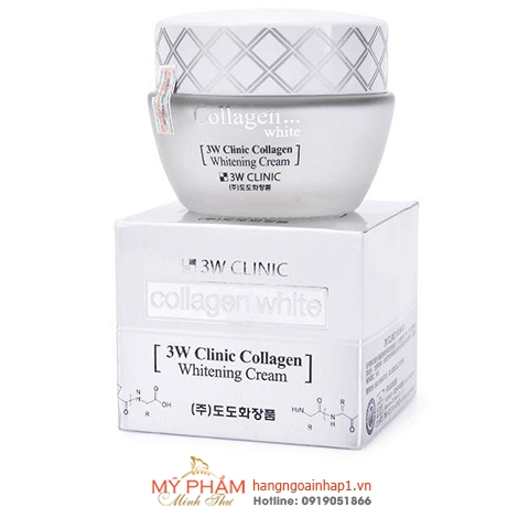 Kem dưỡng trắng da 3W Clinic Collagen Whitening Cream – Hàn Quốc