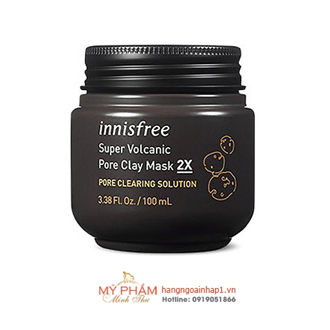 Mặt nạ đất sét Innisfree Super Volcanic Pore Clay Mask 2X 100ml (mẫu mới)